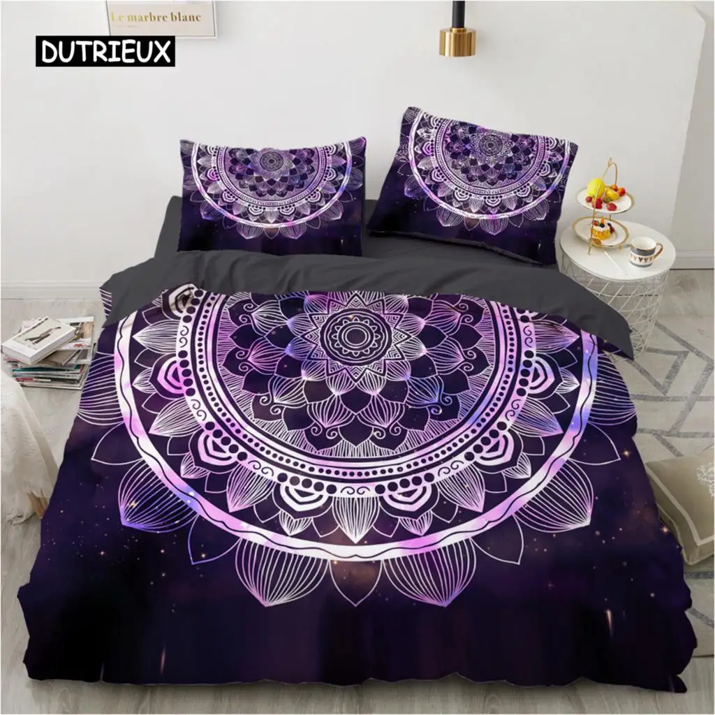 

Luxury 3D Bedding set Europe Queen King Double Duvet cover set Bed linen Comfortable Blanket/Quilt cover Bed Set Nordic purple