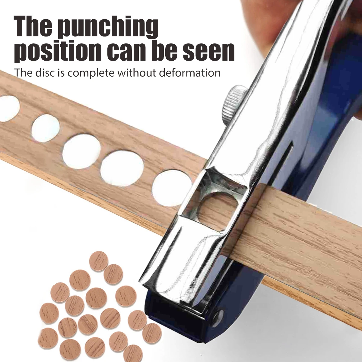 5/16'' Single Hole Punch Handheld Paper Hole Puncher Portable Hole Edge Banding Punching Pliers for Cards Photo Tickets Crafting