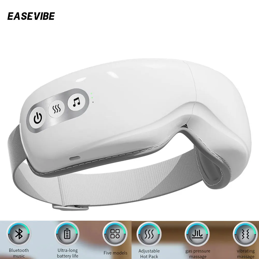 

EaseVibe Eye Massager instrument Vibration Airbag Pressure Hot Compress Bluetooth Music Relax Fatigue Eye Care Foldable device