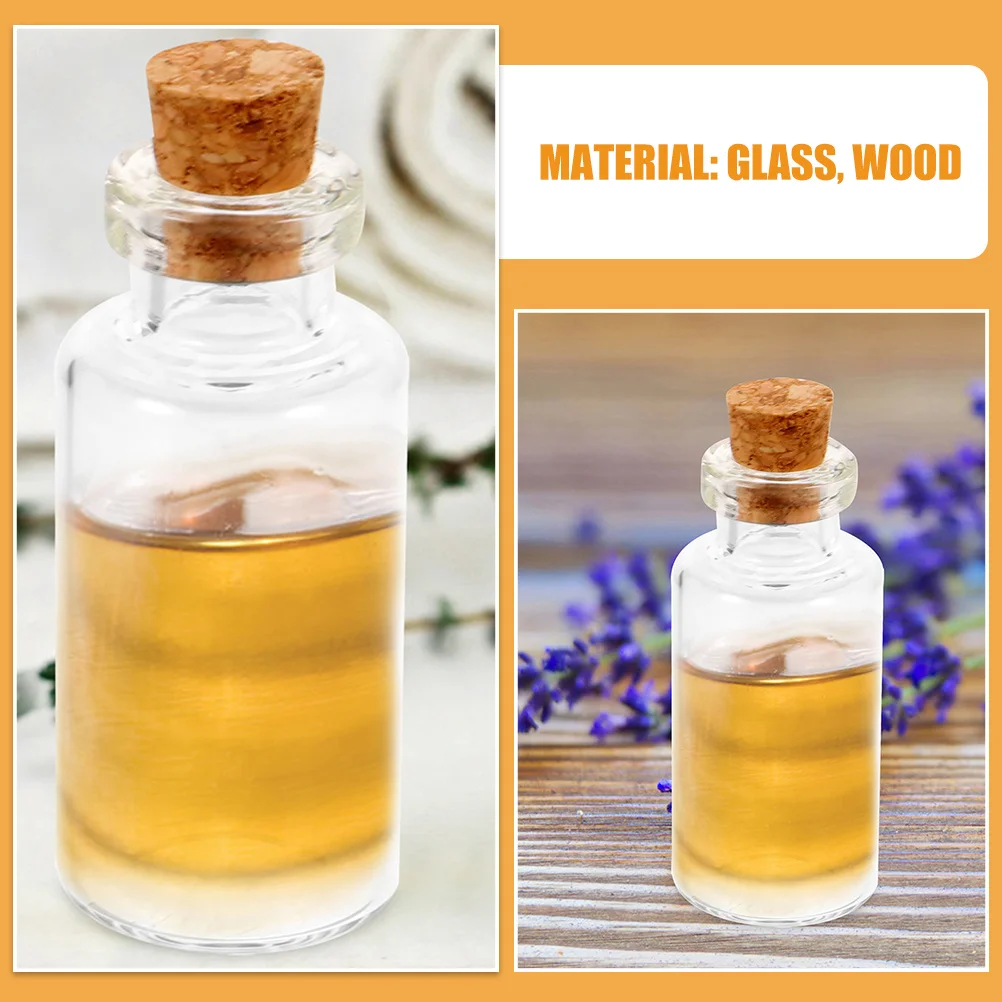 12 Stuks Mini Glazen Wens Flessen Kleine Potten Met Kurk Deksels Voor Diy Ambachten En Decor Kleine Potten Met Deksels mini Kurk Flessen