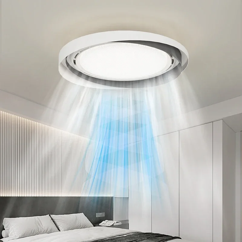 

Modern Creative Bladeless Fan Light Bedroom Circular Lighting Bladeless Remote Dimming Indoor Home Decoration Ventilation Fan