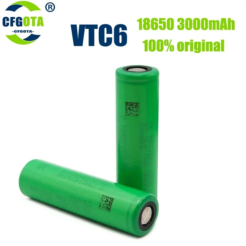 VTC6 3.7V 3000mAh rechargeable Li-ion battery 18650 for Sony US18650VTC6 30A Toys flashlight tools