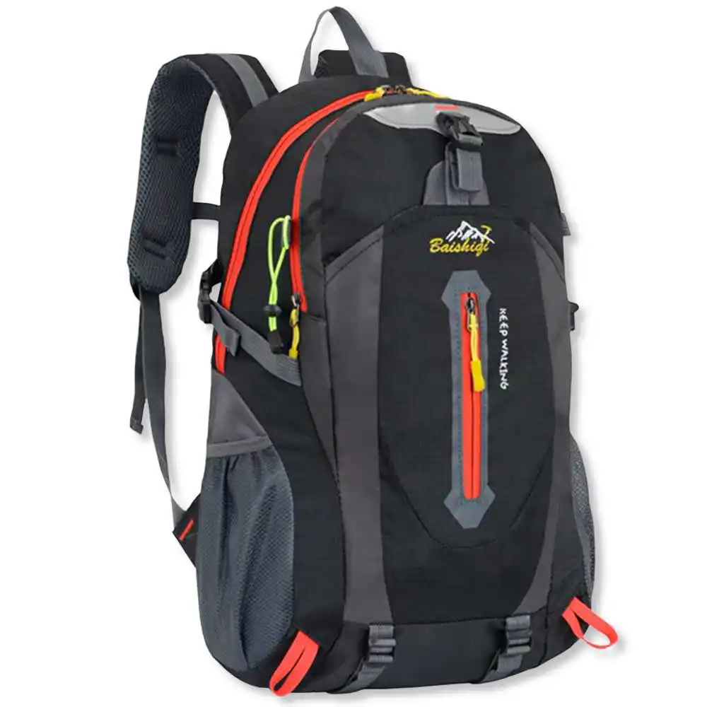 OZIO FITNESS Mochila Impermeable 30 L Negra con 6 Múltiples Bolsillos