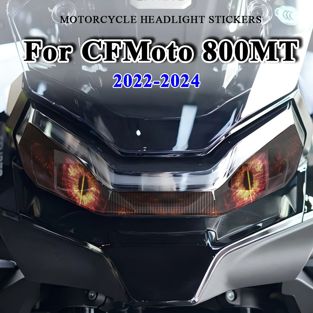 For CF Moto 800MT CFMoto 800 MT CF800MT MT800 2021 2022 2023 Motorcycle Headlight Protection Stickers Headlamp Decal Accessories