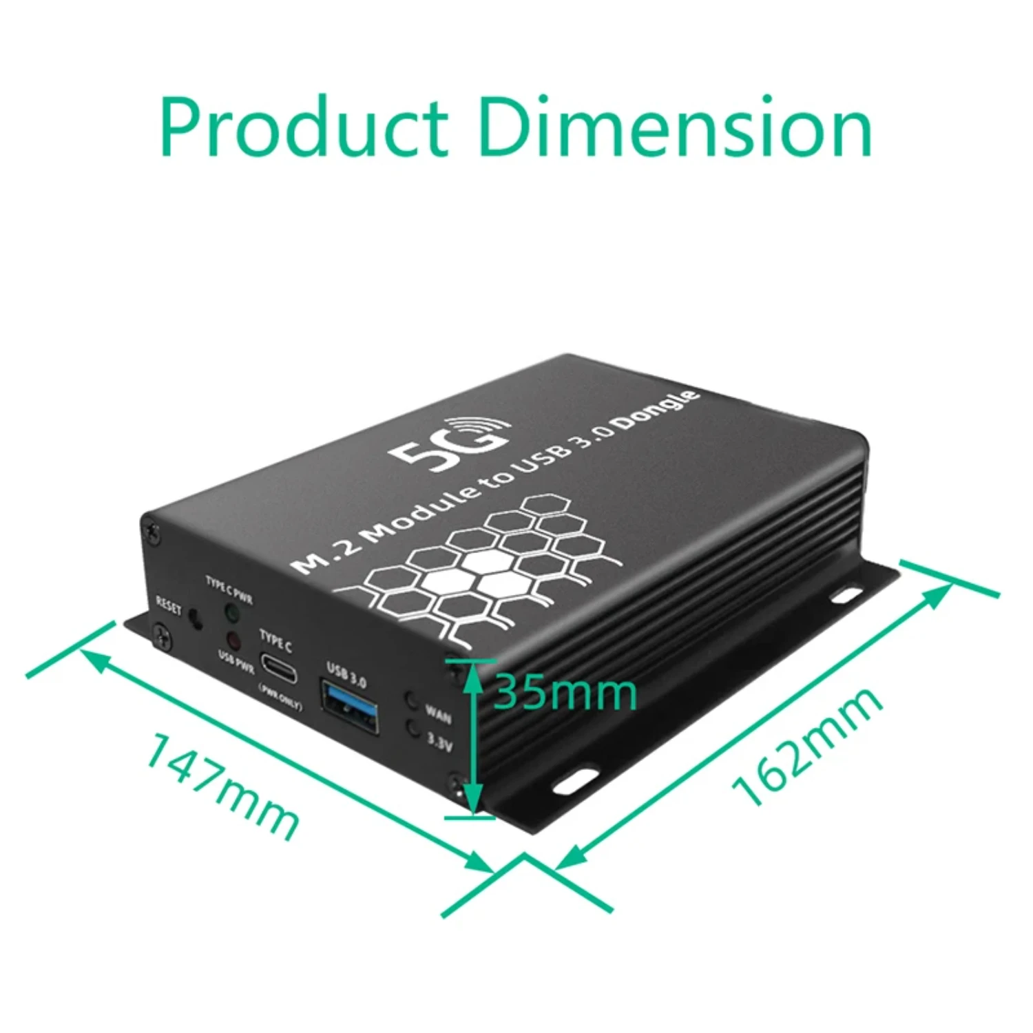 M.2 NGFF 4G/5G Module to USB 3.0 Adapter M2 Wifi Wireless Card Converter Riser Board with 4 Antenna Cooler Fan SIM Card Slot