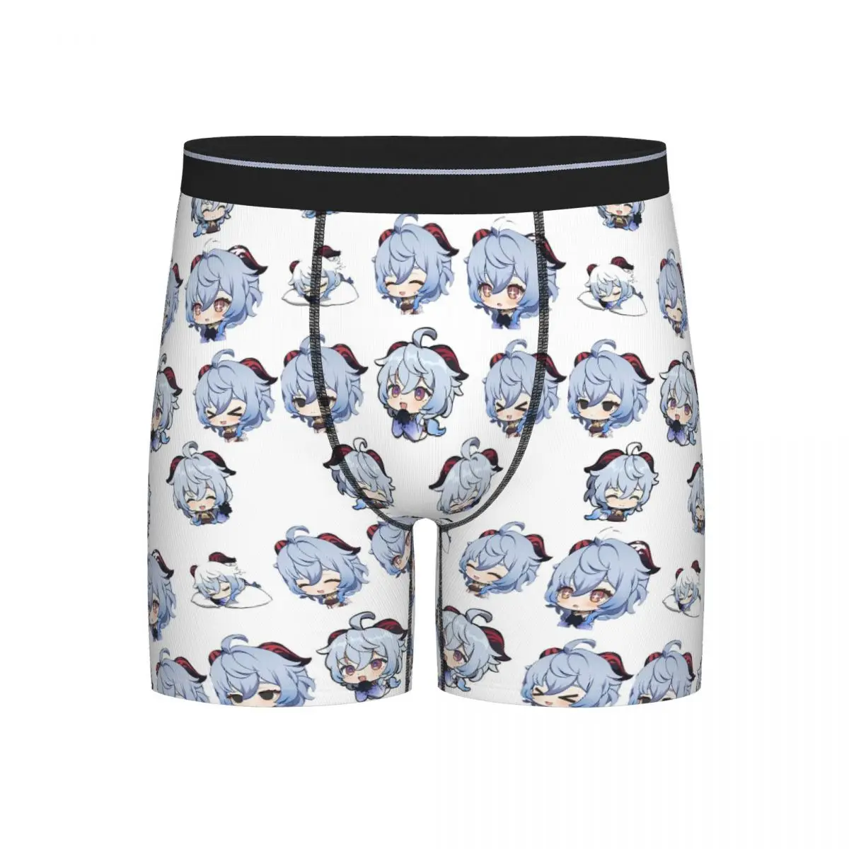 

Long Boxer Underpants Shorts Ganyu Genshin Impact Panties Men Ventilate Underwear for Homme Man Boyfriend Gift