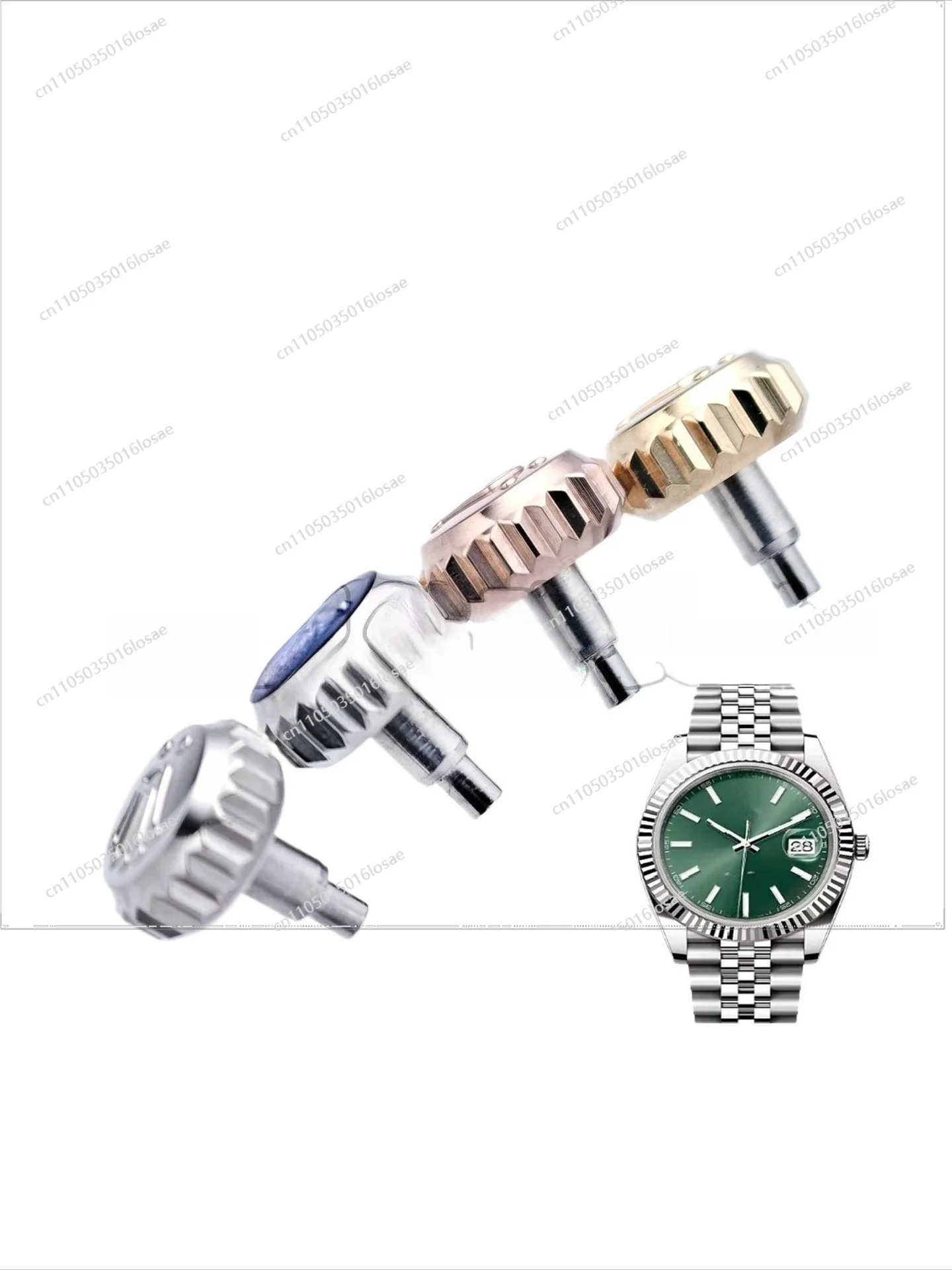 For Repair Watch Replacement Stainless Steel Handle Head Handle Tube Crown Stainless Steel Screw Handle Lock Bar 6.0mm