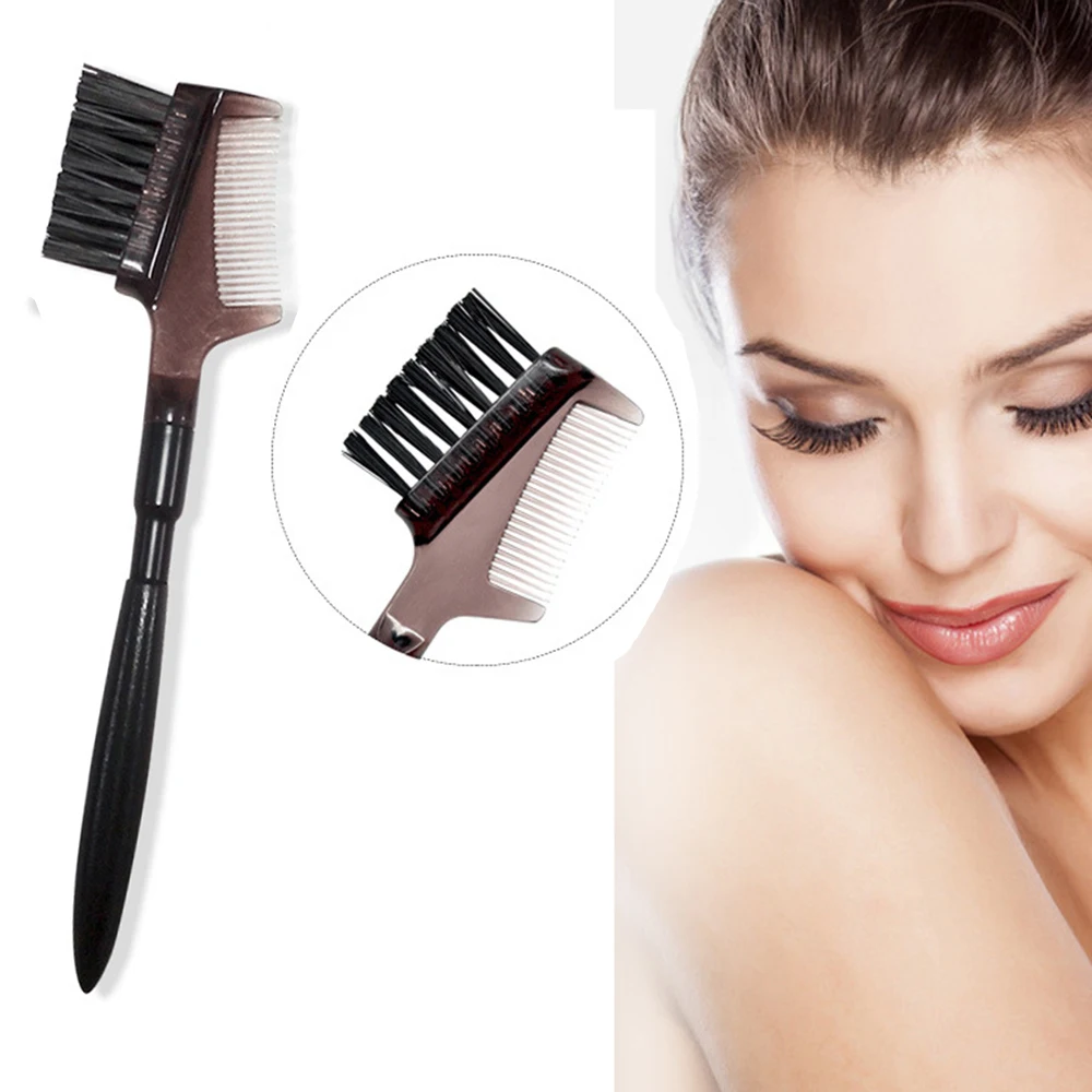 Female Single-head Makeup Tool Smooth Double Side Eyebrow Brush Eyelash Brush Eyebrow Comb