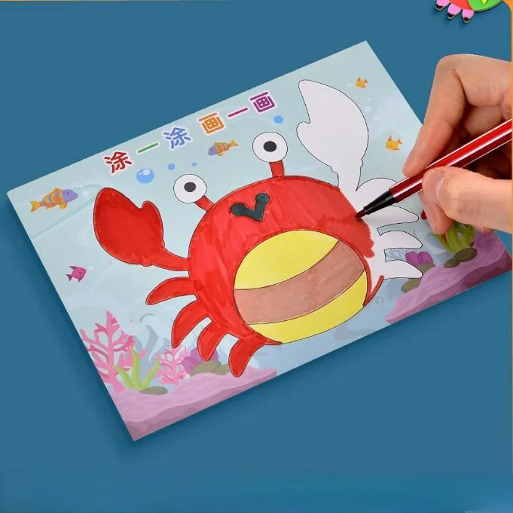 10 pezzi adesivi in schiuma EVA per bambini cartone animato dinosauro animale puzzle set di giochi fai da te ArtCraft disegno giocattolo giocattoli educativi per il regalo dei bambini