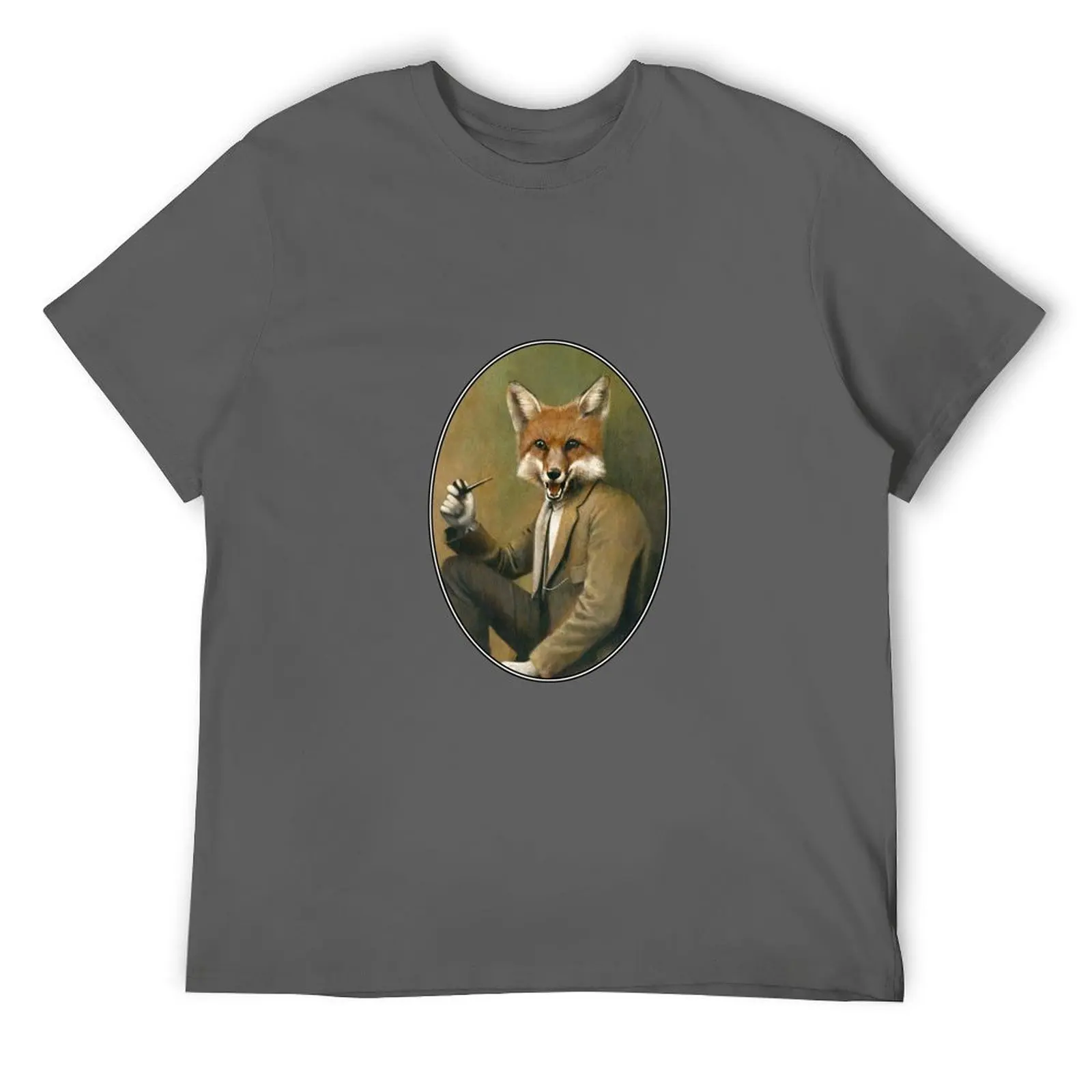 

Vintage Fox Oval T-Shirt T-shirts oversize summer tops shirts graphic tees basketball graphic tees men clothes