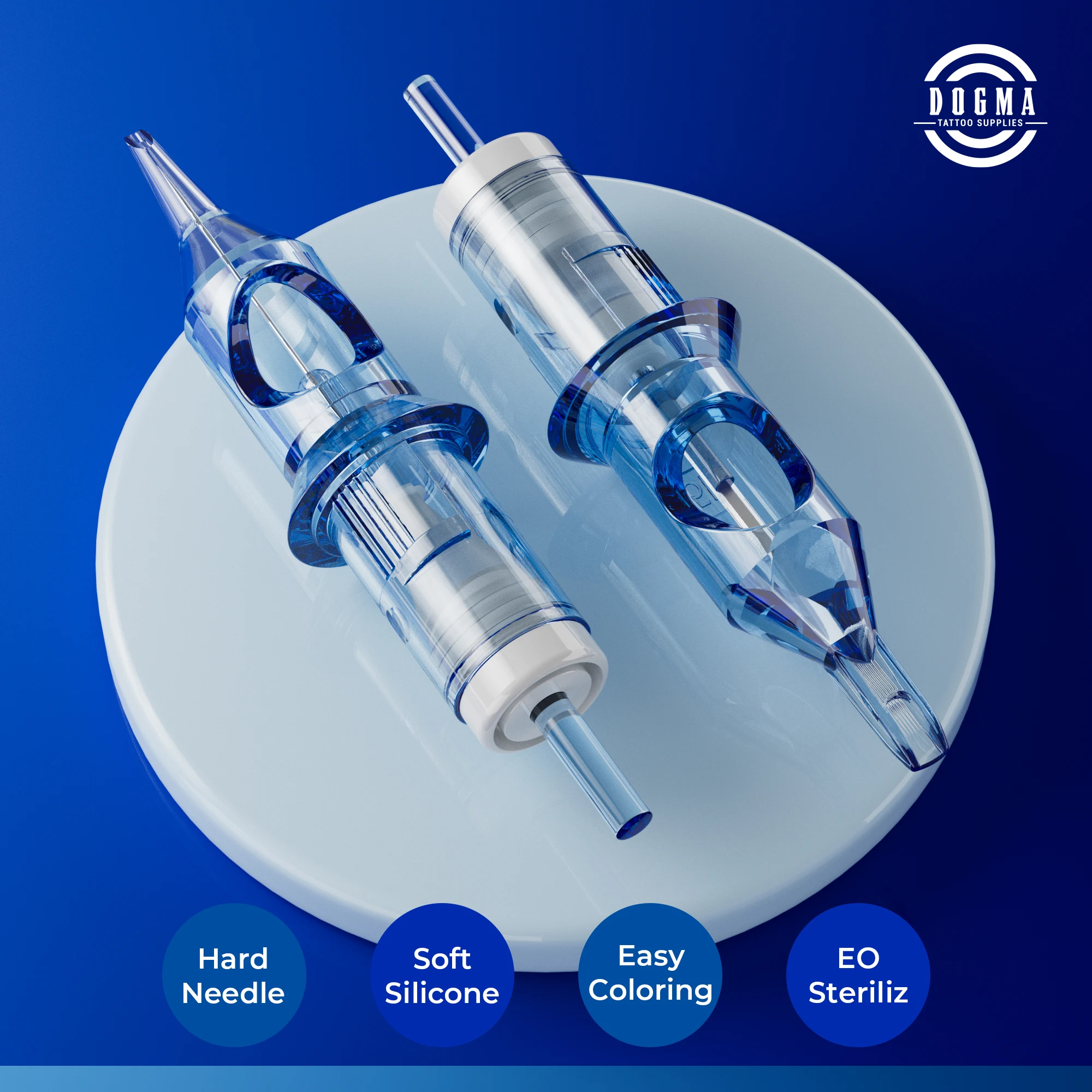 DOGMA 20 قطعة خراطيش الوشم بطانة تظليل 0.3/0.35 مللي متر المهنية المتاح السلامة معقمة الإبر لآلة الوشم القلم