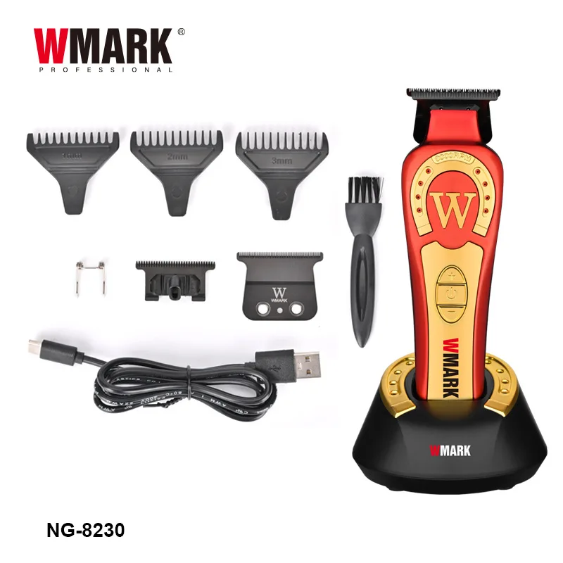 WMARK NG-8230 Hair clipper Oil head engraving electric clippers hot selling rechargeable hair cutting salons