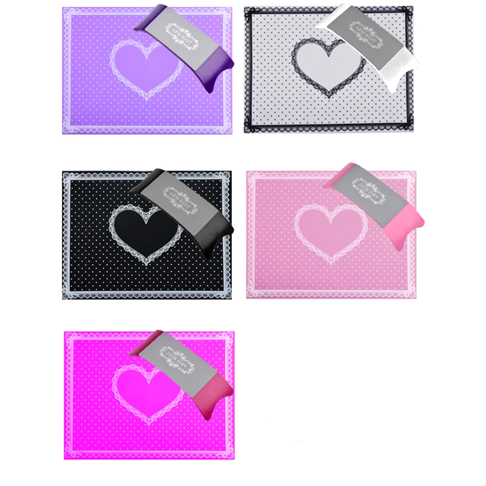 

1pc Nail Art Foldable Washable Silicone Mat Durable Foldable Hand Pillow Hand Pad Mat Cushion Nail Salon Tool Purple