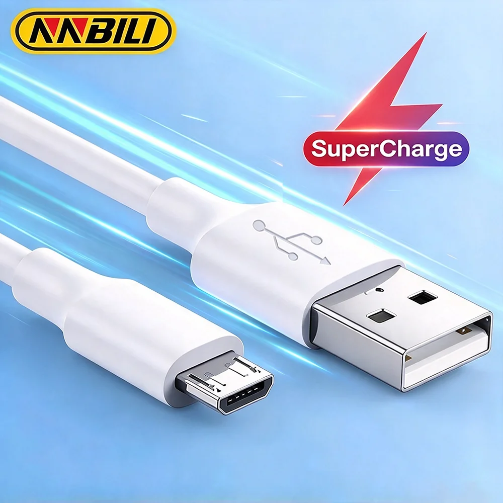 NNBILI Micro-USB-Kabel, Schnellladekabel, Mobiltelefon-Micro-Kabel für Xiaomi, Samsung, Android, USB-Typ-C-Telefonkabel.