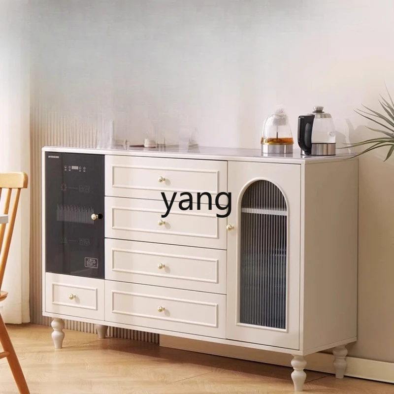 

YHM meal side integrated solid wood tea against the wall multi-functional water dispenser locker