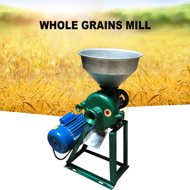 Pulverizer Cereal Grain Crushing and Refining Machine Flour Mill Medicine Commercial Corn Grinder Pellets Wheat Milling Machine