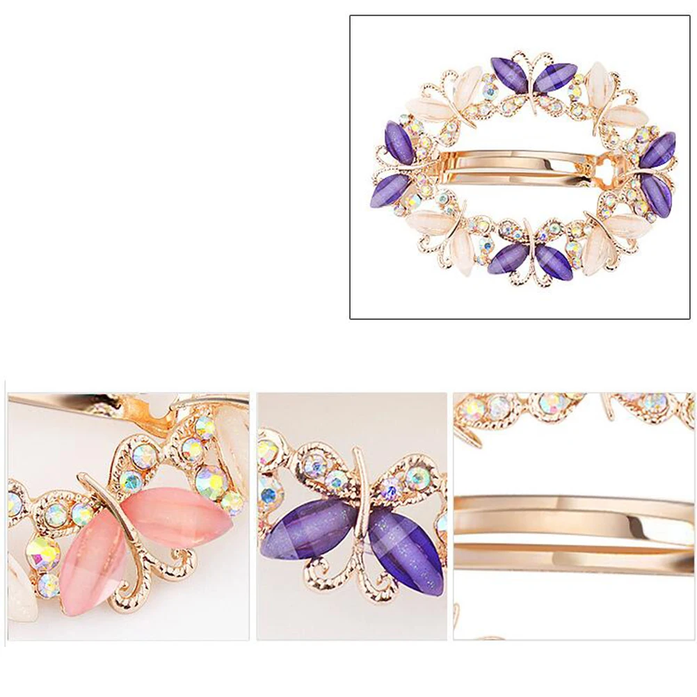 

Pink Hair Pinch Barrettes Attractive Accessories Forehead Hairpin Women Girls Decorative Bobby Cute Pins