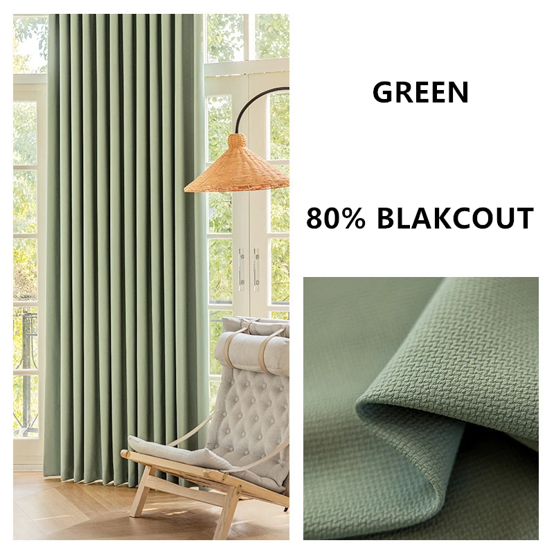 Op maat gemaakte, verdikte, effenkleurige, dubbelzijdige jacquard gordijnen van 310 cm hoog, 80%-90% verduisterend, voor woonkamer en slaapkamer.