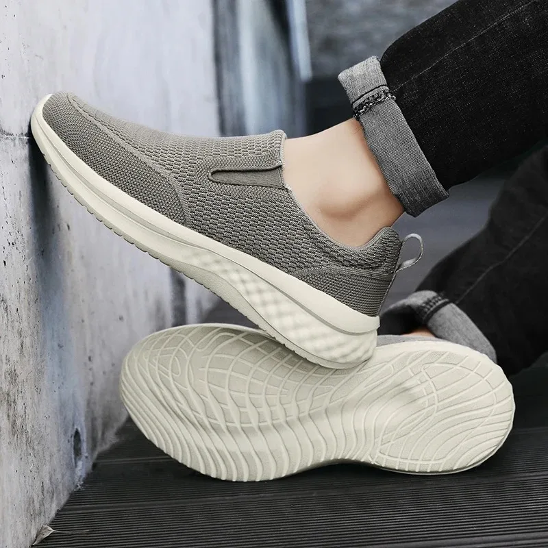 

Running Sneakers Men's Tennis Low Top Sneakers Slip on Fashion Hiking Shoes One Step Flat Shoes Designer 2025 New Edition