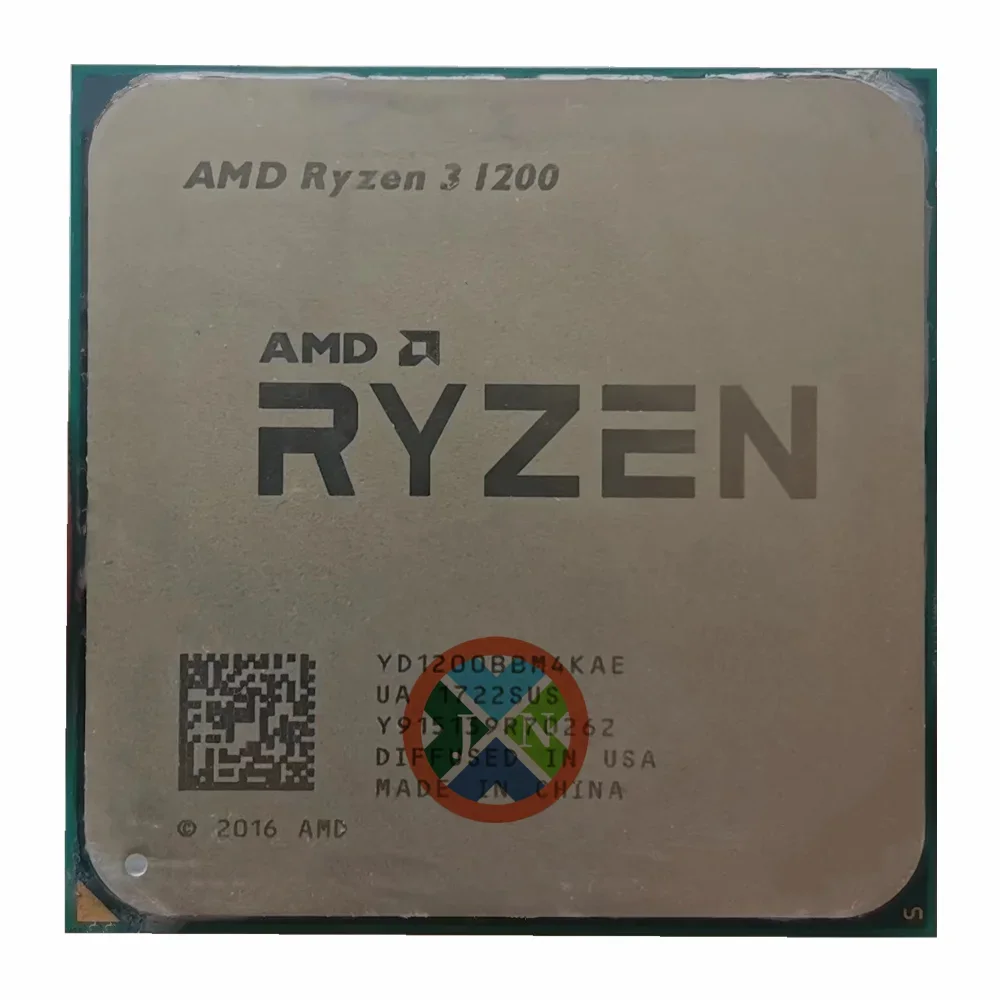 Ryzen 3 1200 R3 1200 Procesador de CPU de cuatro núcleos y cuatro hilos de 3,1 GHz YD1200BBM4KAE Socket AM4