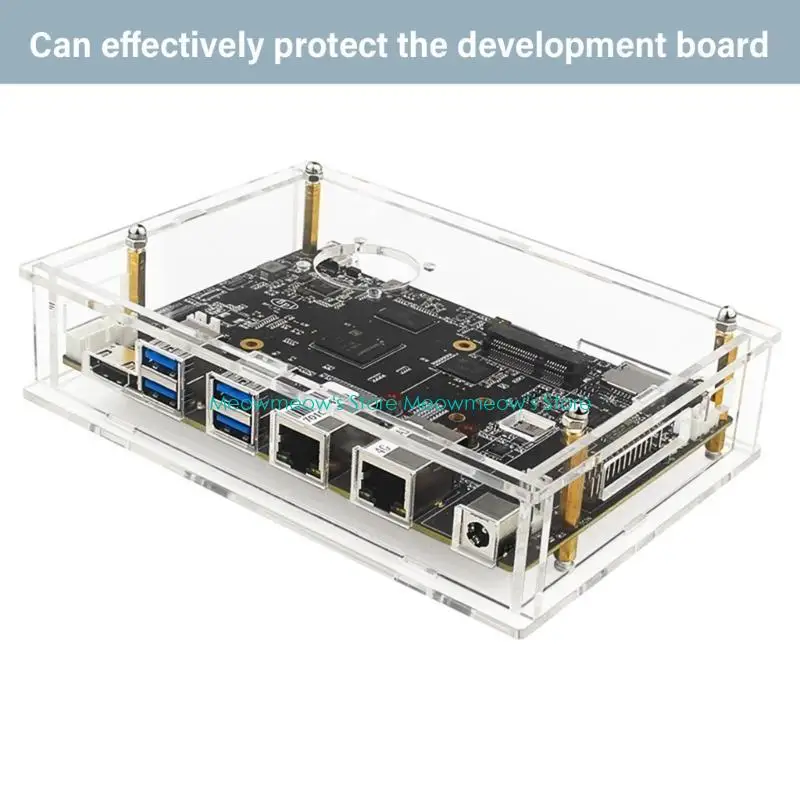 W91a العلبة الأكريليك مع مروحة التبريد يعزز تبديد الحرارة للموز ل BPI F3 المبرد مجلس تطوير