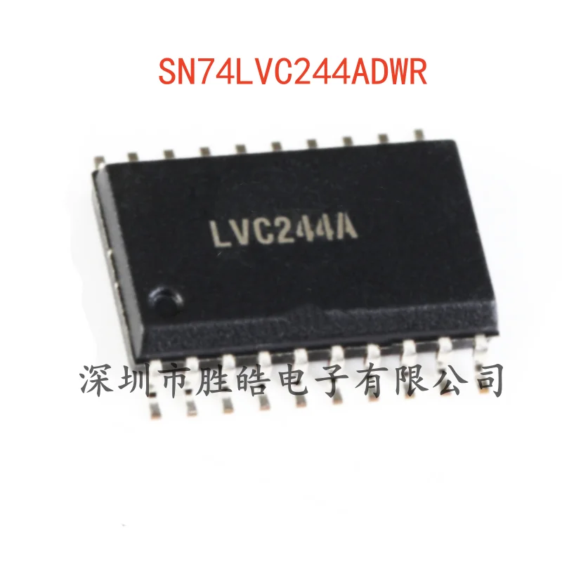 (10PCS)  NEW   SN74LVC244ADWR    SN74LVC244   Three-State Output Eight-Way Buffer Driver Chip   SOIC-20   Integrated Circuit