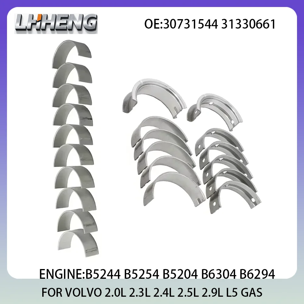المحرك الرئيسي ومجموعة محامل القضيب لفولفو S60 S70 S80 V40 V50 V60 V70 XC60 XC70 XC90 2.0L 2.3L 2.4L 2.5L 2.9L الغاز 97-18 30731544