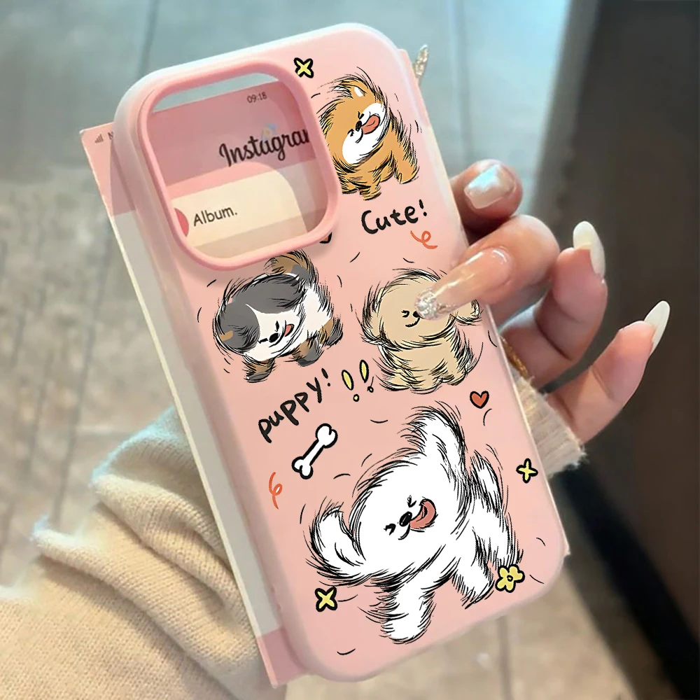 Cute Puppy Bichon Jelly Textur - Phone Cases Xr Cute recension och pris