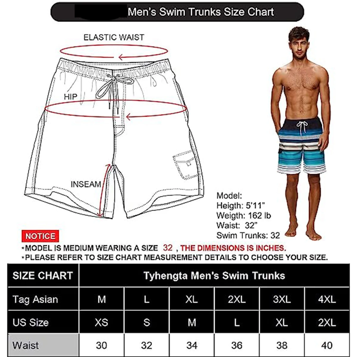 Men\'s Swim Trunks Swimwear Beach Board Shorts Swimsuit Men Quick Dry Sport Shorts with Mesh Lining Bathing Suit Male