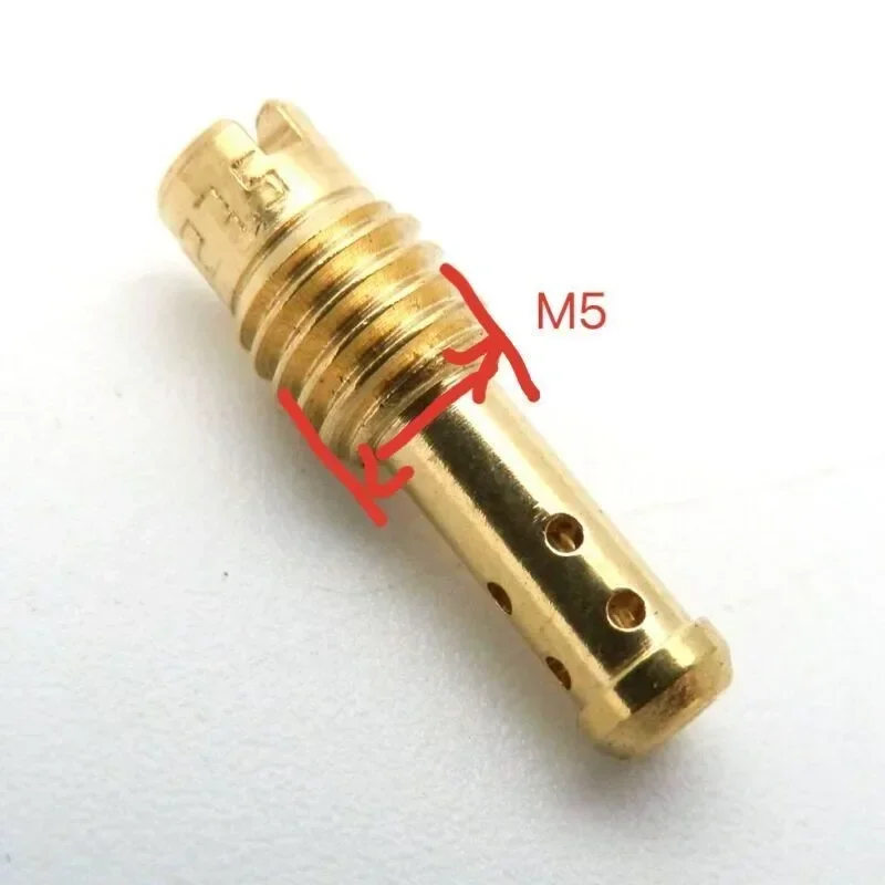 

1x Motorcycle Carburetor Main Jets Idle Pilot Jet 8 Bleed Holes For MIKUNI VM/TM/TMX Carburetor 10-32.5 High Quality Metal NE