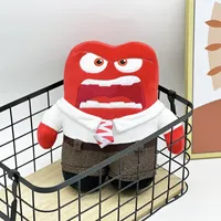 Inside Out 2 Red Anger Plush Toy Cartoon Movie Characters Plush  Doll Fans Collect Gifts
