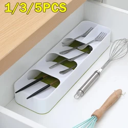 Drawer Storage Box Creative Kitchen Cutlery Organiser Multifunctional Classification Knife and Fork Box Desktop Sundries Box