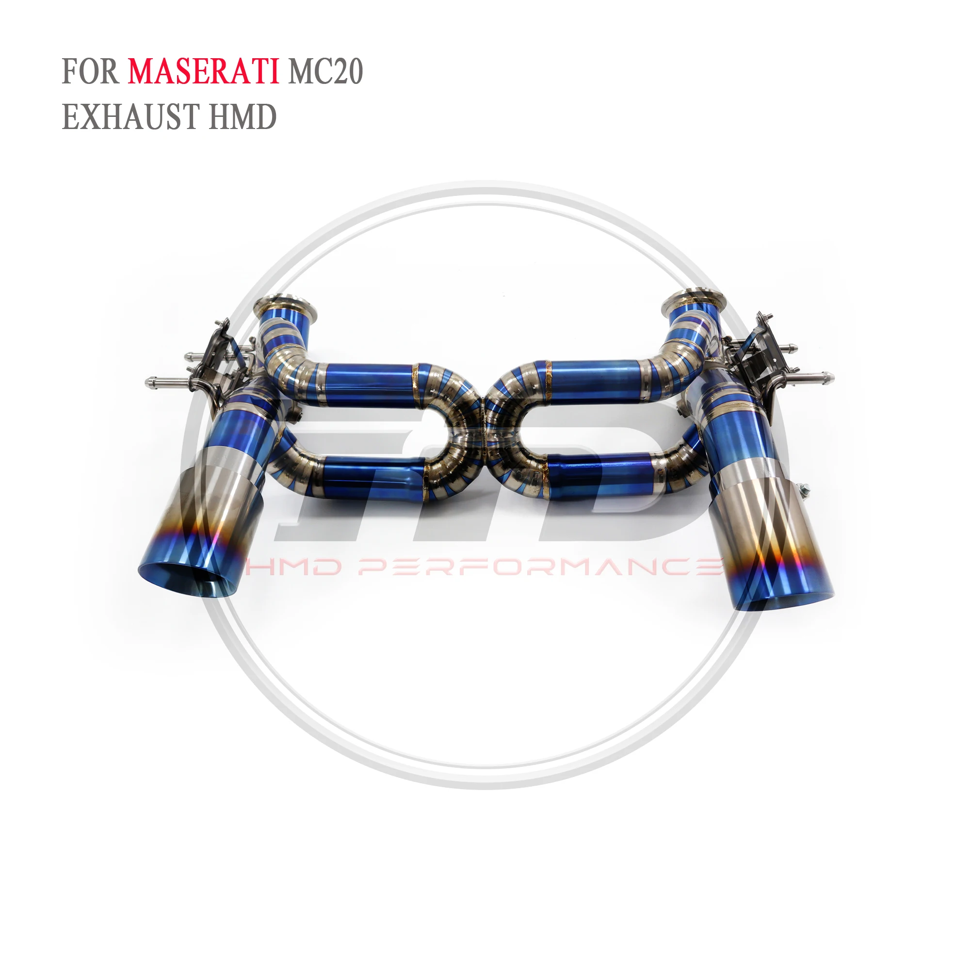 

HMD Titanium Exhaust System Performance Catback for Maserati MC20 Without Muffler With Valves