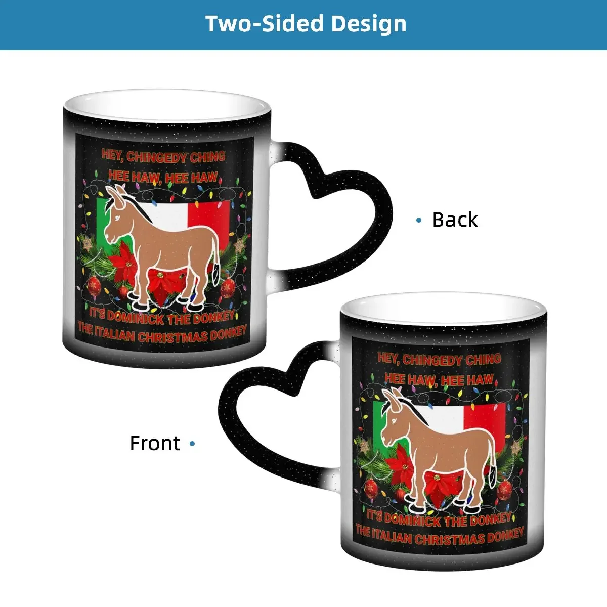 Dominick The Italian Christmas Donkey Mug Funny Ceramic Coffee Cups Tea Mugs Milk Cup Drinkware Gift for Friends view 6