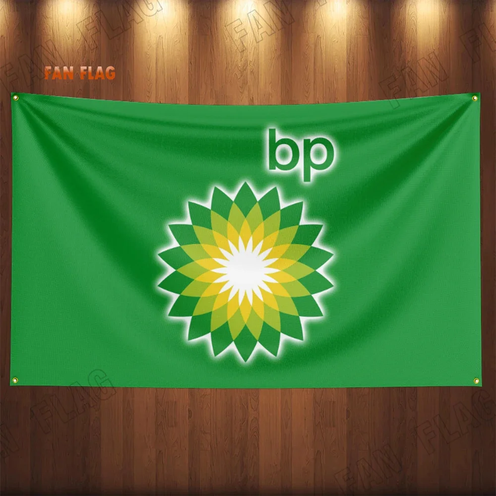 3x5Ft BPs Oil Gasoline Flag Banners Diesel Fuel Petrol Flag Banners Garage Car Tapestry Flag Garage Outdoor Decor