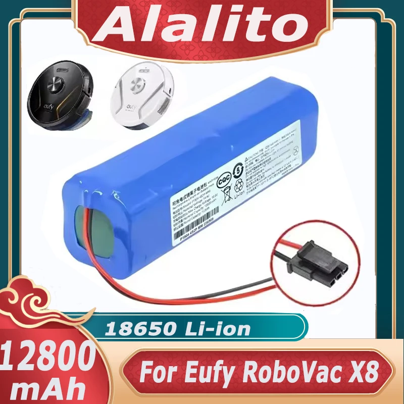 

14.4V 12800mAh Replacement Battery For Eufy RoboVac X8 Series Hybrid Robot Vacuum Cleaner Accessories Parts