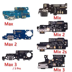 Para Xiaomi Mi Note Max Mix 1 2 2s 3 A1 A2 A3 Lite micrófono USB placa de carga conector de puerto Cable flexible de carga