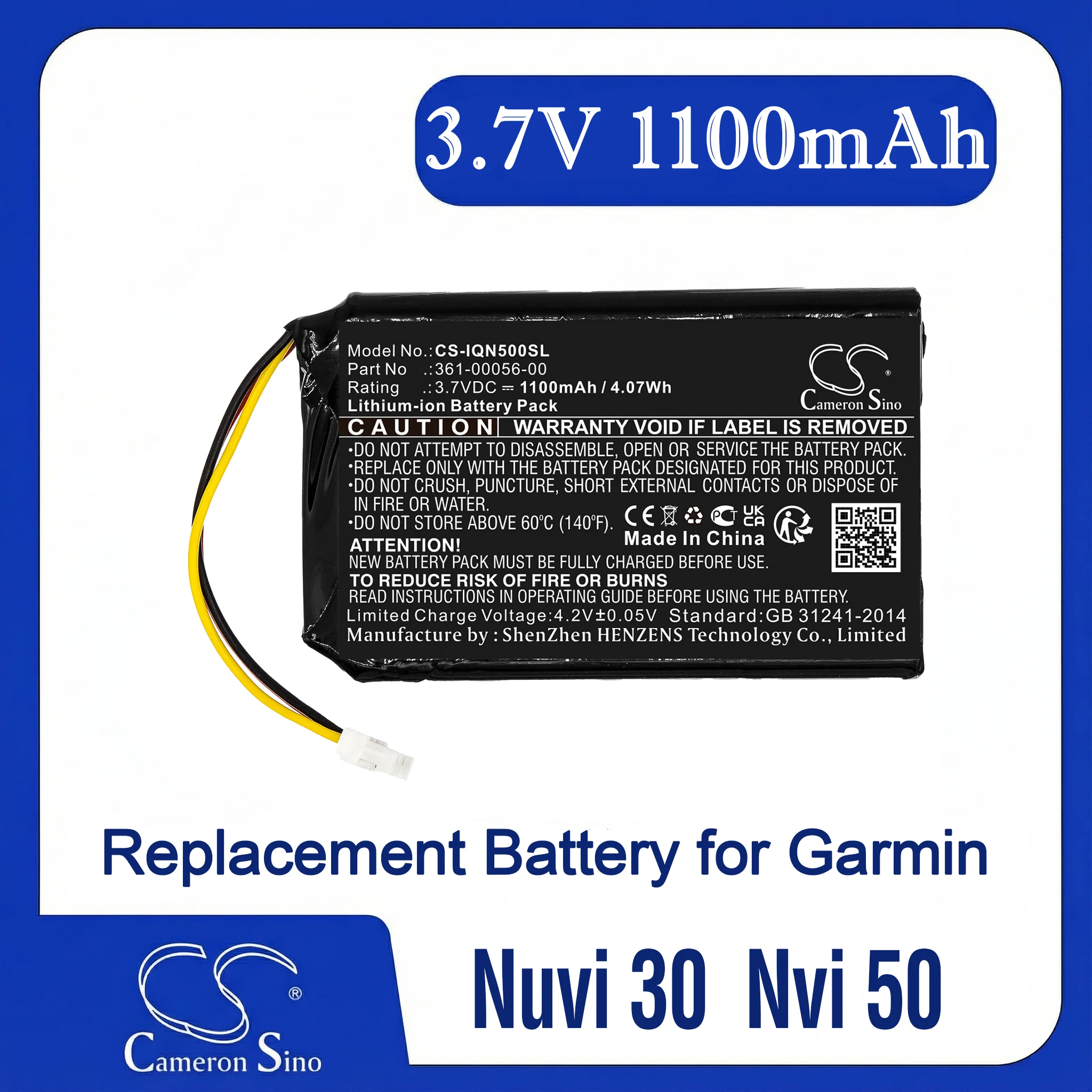 

Cameron Sino battery for Mio Spirit 8500 LM PN. 523450A1