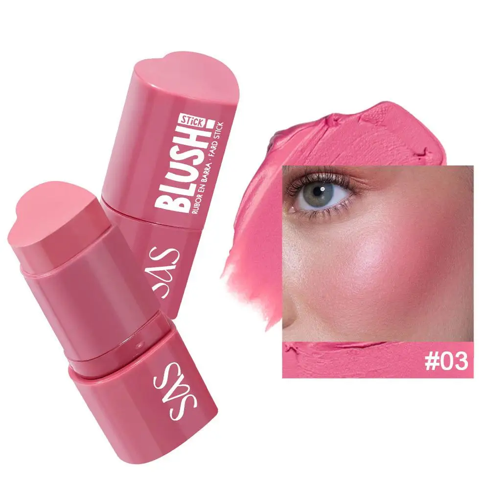 Muti-Funktionale Rouge Stick Einfache Farbe Rouge Rouge Farbe Creme Rendering Aufhellung Hohe Make-Up Haut Ton Wasserdicht W6P1