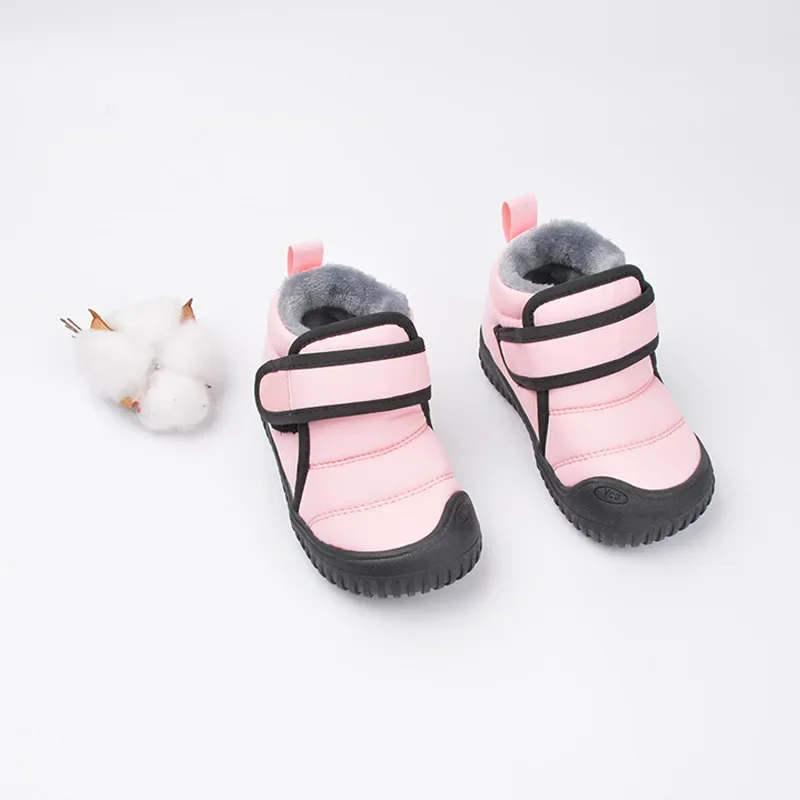 Winter Plush Gril Boot Casual Soft Sole Warm Cotton Boot Waterproof Kid Shoes Comfort Baby Shoe Casual Girl Shoe Child Snow Boot