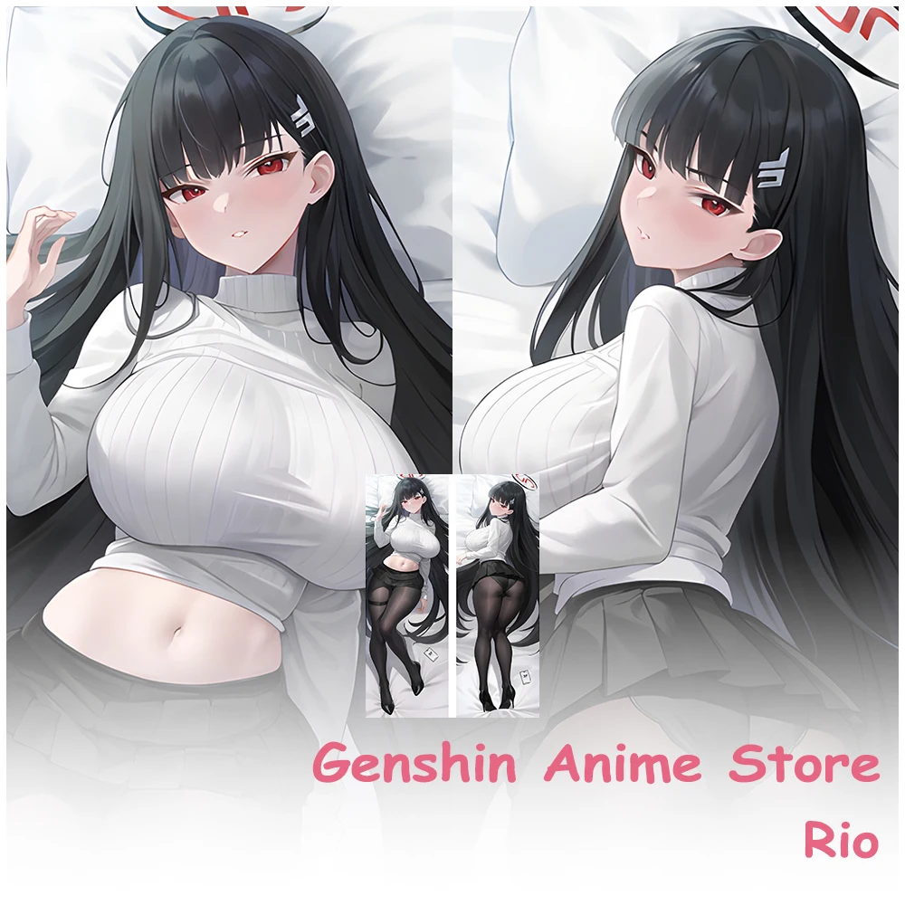

Cartoon Sexy Girl Blue Archive Rio Pillowcase Dakimakura Anime Rio Hugging Pillow Cushion Cover Bedding Cojines Sleeping Props
