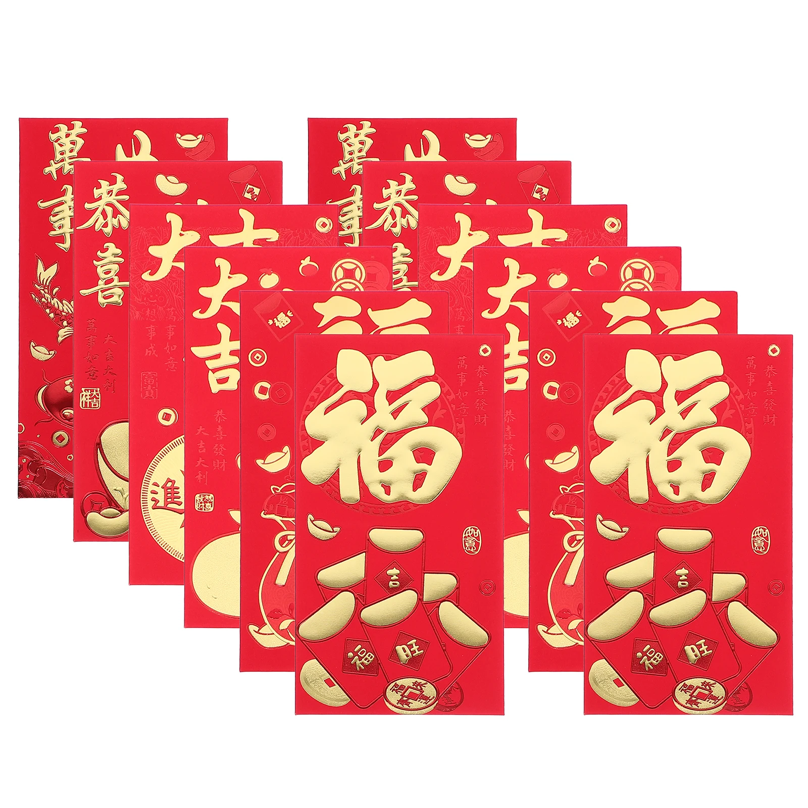 

30 Pcs Lai Feng Cartoon Red Envelope Lunar Year Envelopes Paper New Hong Bao