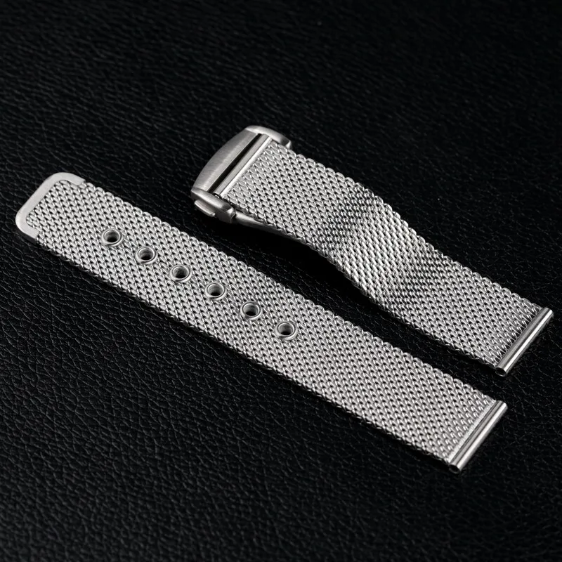 

20mm Watch Strap Milan Watchband Stainless Steel Mesh Anti-Allergy for Seamaster300 Replace Universal