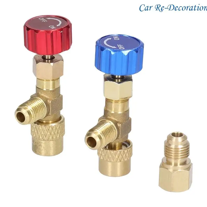 

R58D R22 R410 Адаптер защитных клапанов с 5/16 до 1/4 разъем зарядных клапанов адаптера SAE Adapter