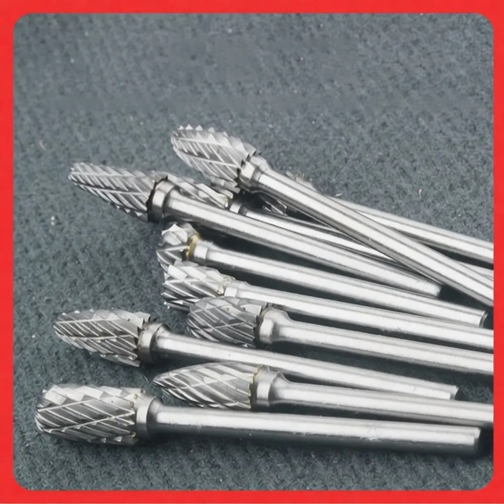 Carbide Rotary File Burr For For Bailichen Metal Engraving Wood Carving Grinding Bit Cutter Tungsten Steel Rotary Tool Accessory