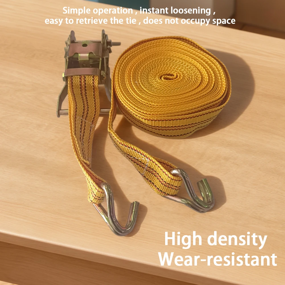 3/6/8/10 Meter Binding Strapping Tensioner 40mm Ratchet Tie Down Truck Strapping Rope Fastener Thickened Tighten Belt Strap Rope
