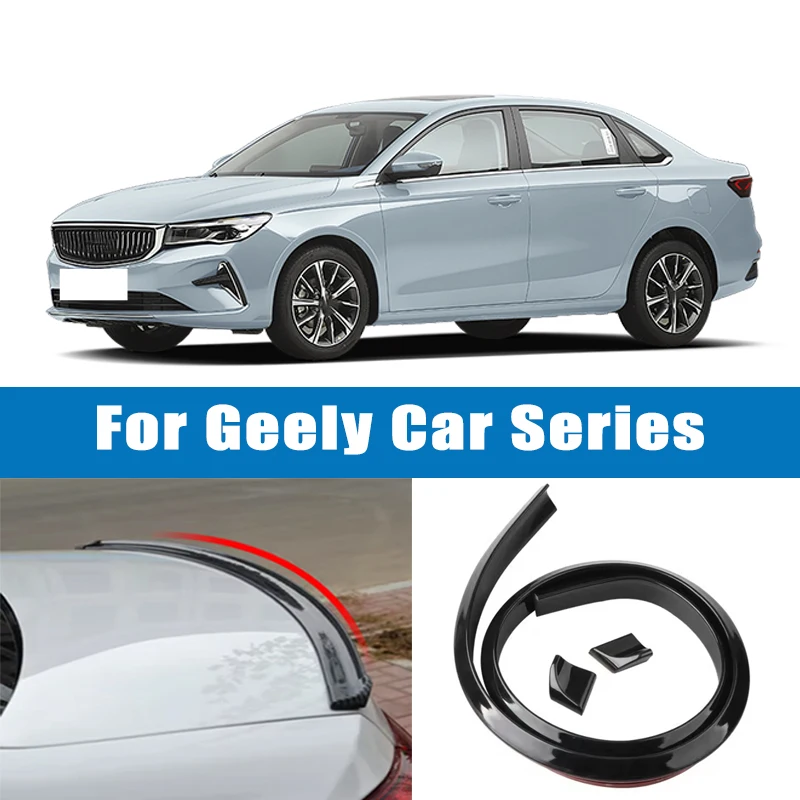 

1.5M Car-Styling 5D Carbon Fiber Spoilers Styling DIY Refit Spoiler For Geely Coolray Atlas Emgrand Okavango Tugella Azkarra