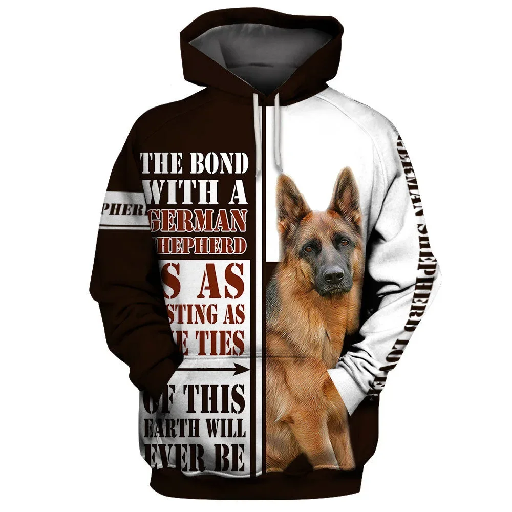 HX Fashion Men Hoodie 3D Graphic Lasting as the Ties Hoodies Animals Dog Husky Sweatshirts Funny Casual Pocket Sportswear