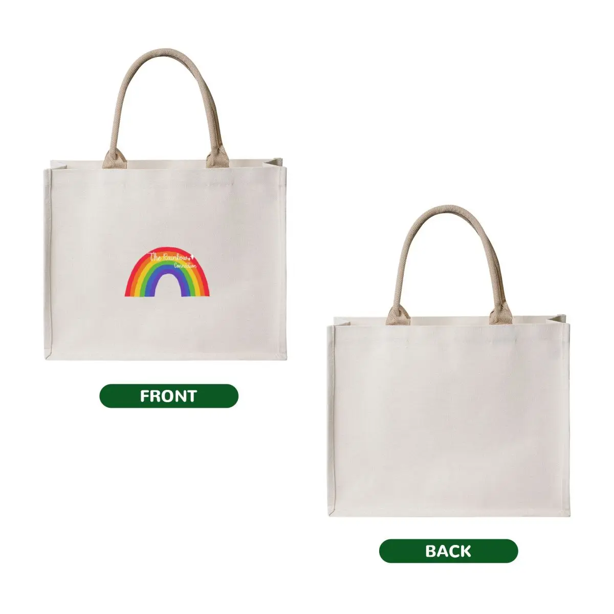 حقيبة هدايا Rainbow Connection Tote، حقيبة رائعة، حقيبة تسوق محمولة، حقائب شاطئ نسائية