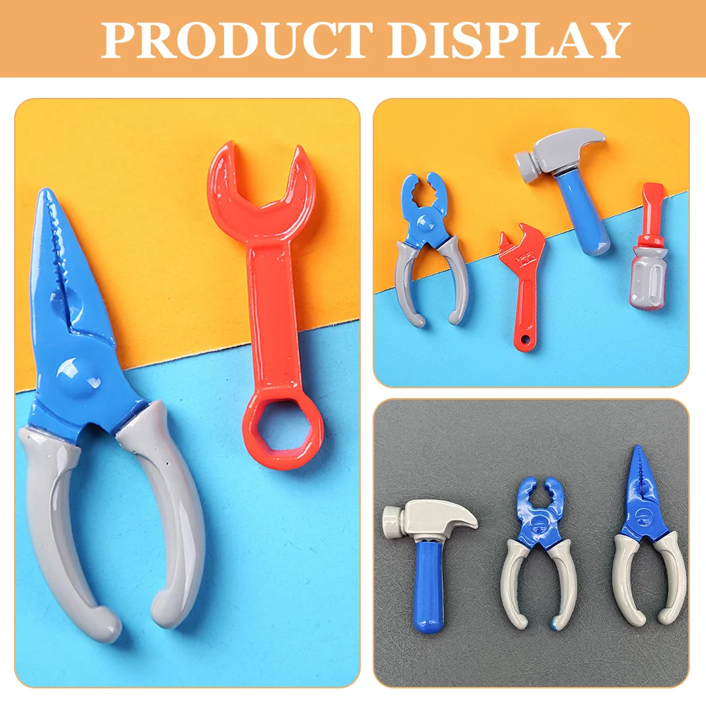 10 stuks miniatuur gereedschap set voor kinderen fantasiespel poppenhuis accessoires ornamenten kleine gereedschapskist miniaturen sets educatief cadeau